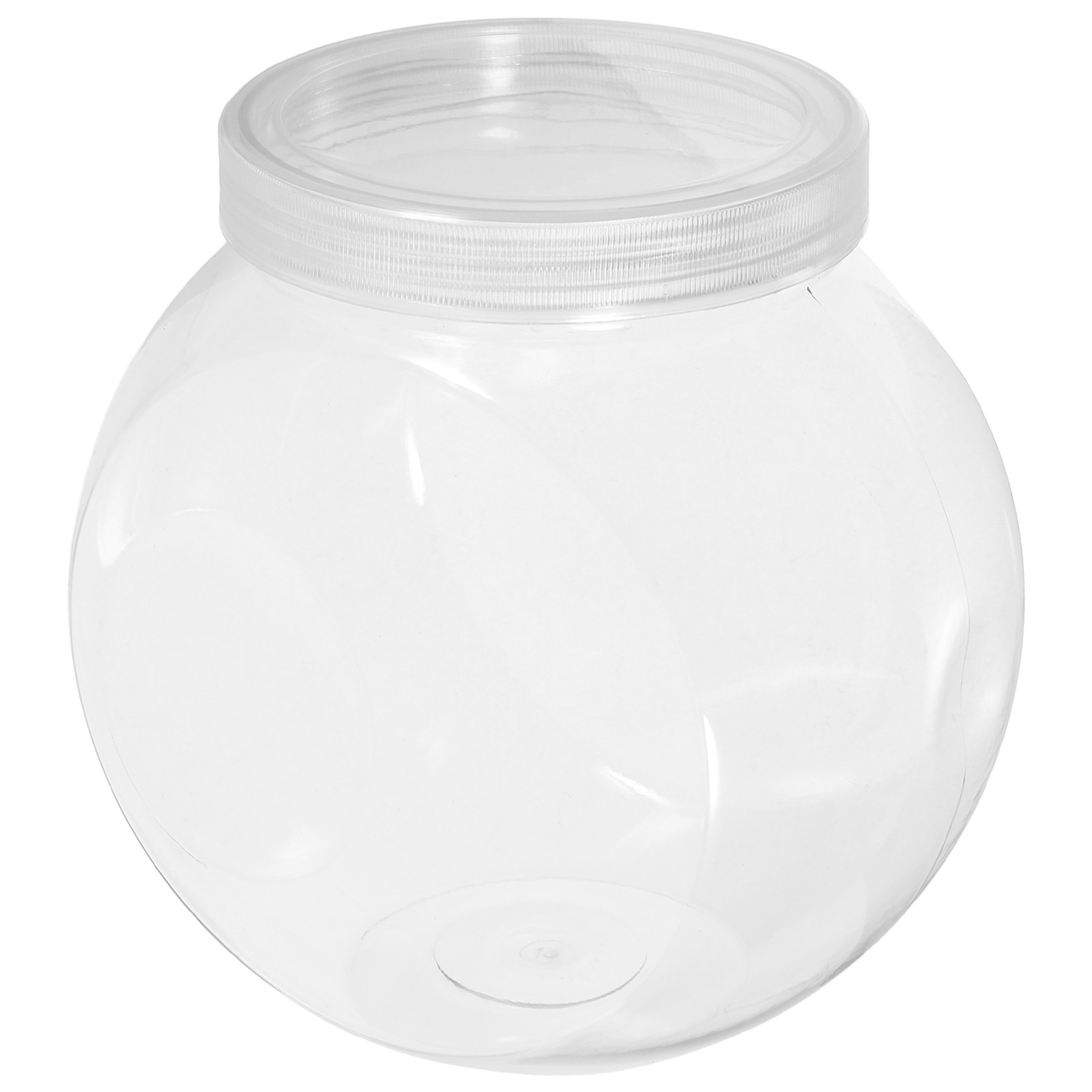Dry Food Snacks - 3個入りクリアスイーツジャー 1500ml 丸型透明キャンディ容器 密閉可能な蓋付き クッキー、お茶、スナック、乾燥食品、小物収納用