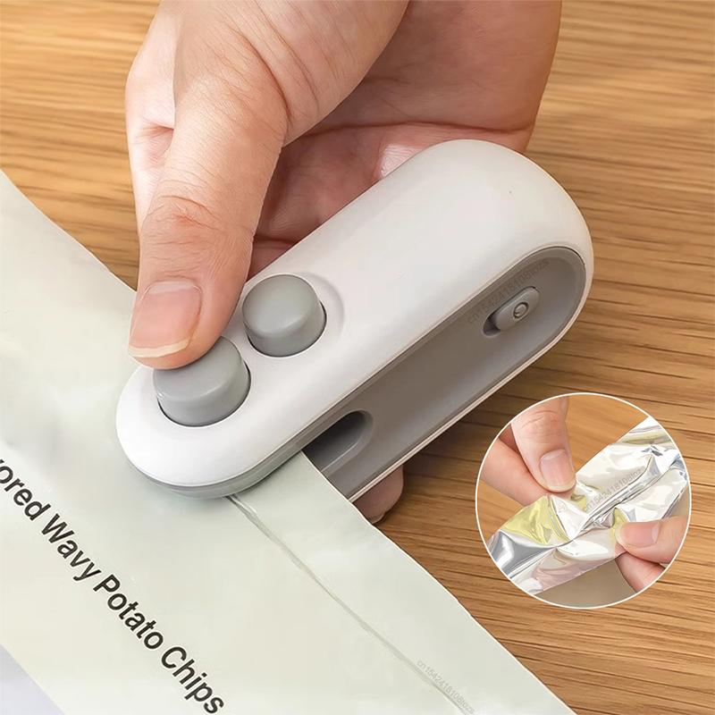 Food Snacks At Home - ミニハンドヘルドフードヒートシーラー、USB充電式バッグリシーラー、自宅や旅行でのスナック保存に最適