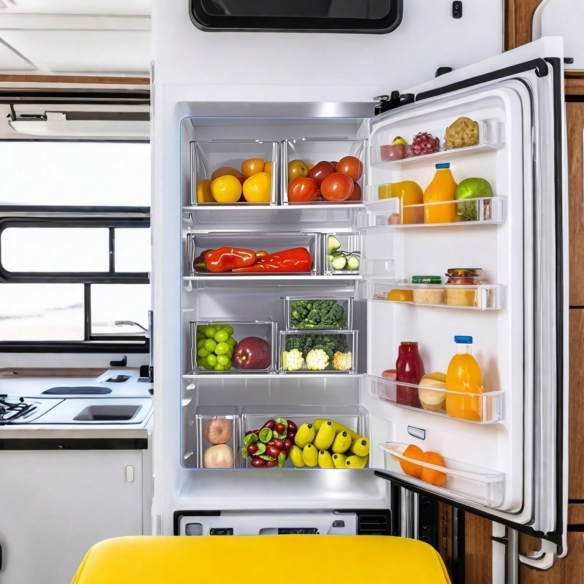 7個/14個セットの積み重ね可能な冷蔵庫用収納ボックス（蓋付 - Snacks Food Usa のレビューと価格