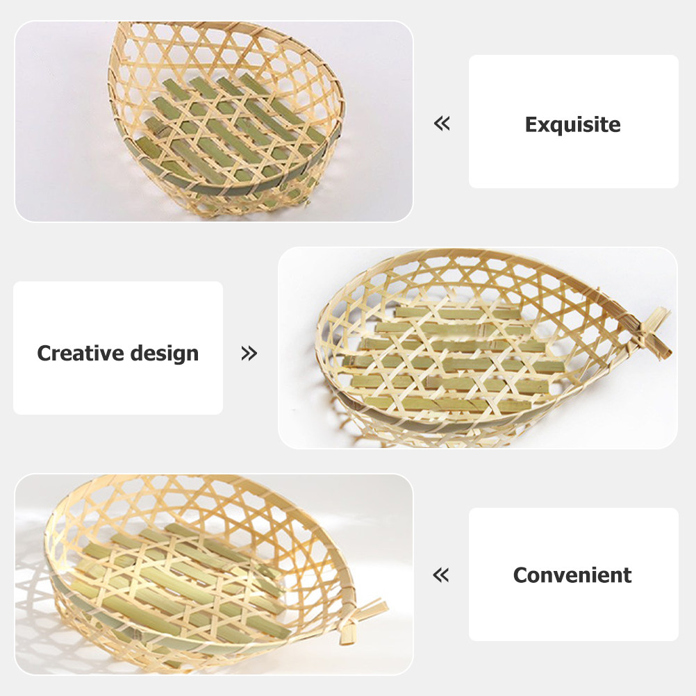 手作りの竹製魚型バスケット 多目的フルーツスナック乾物茶菓子 - Snacks Food Gift Baskets のレビューと価格