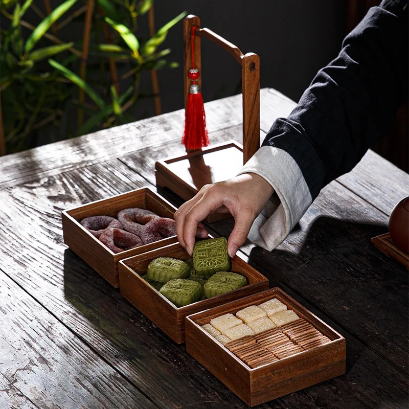 和風ミニマリストフードボックス多層積み重ねスナックトレイ結婚 - Snacks Food Gift Baskets のレビューと価格