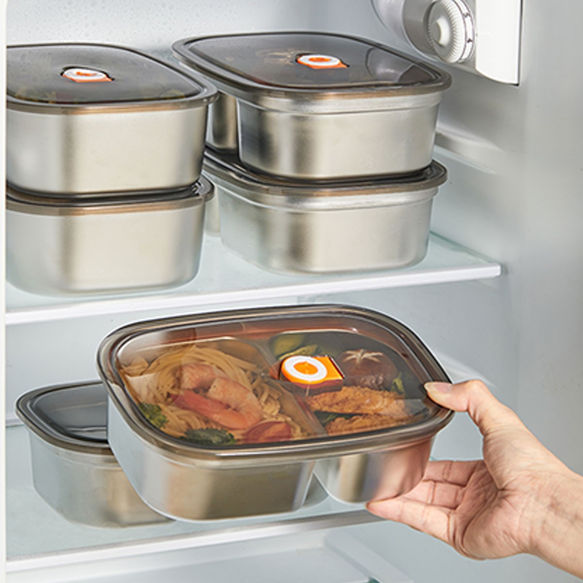 ポータブル 304 ステンレス鋼弁当箱電子レンジ加熱可能大容 - Food Xxl のレビューと価格