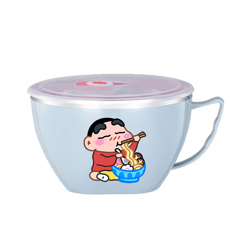 クレヨンしんちゃんヌードルボウル大容量ステンレスボウル二層熱 - Food Xxl のレビューと価格