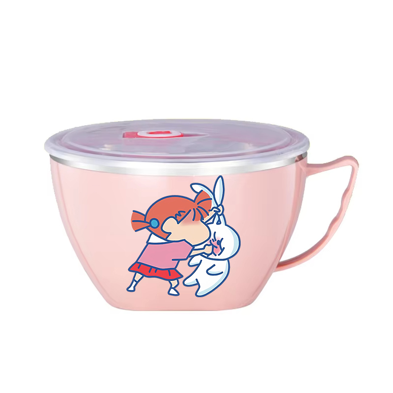 クレヨンしんちゃんヌードルボウル大容量ステンレスボウル二層熱 - Food Xxl のレビューと価格