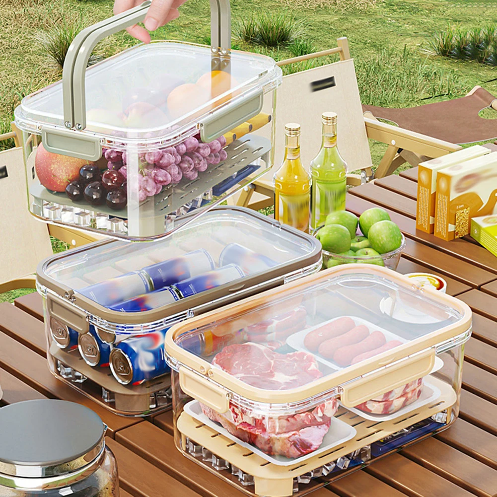 ポータブル食品保存容器 大容量 気密鮮度ボックス 排水プレー - Food Xxl のレビューと価格