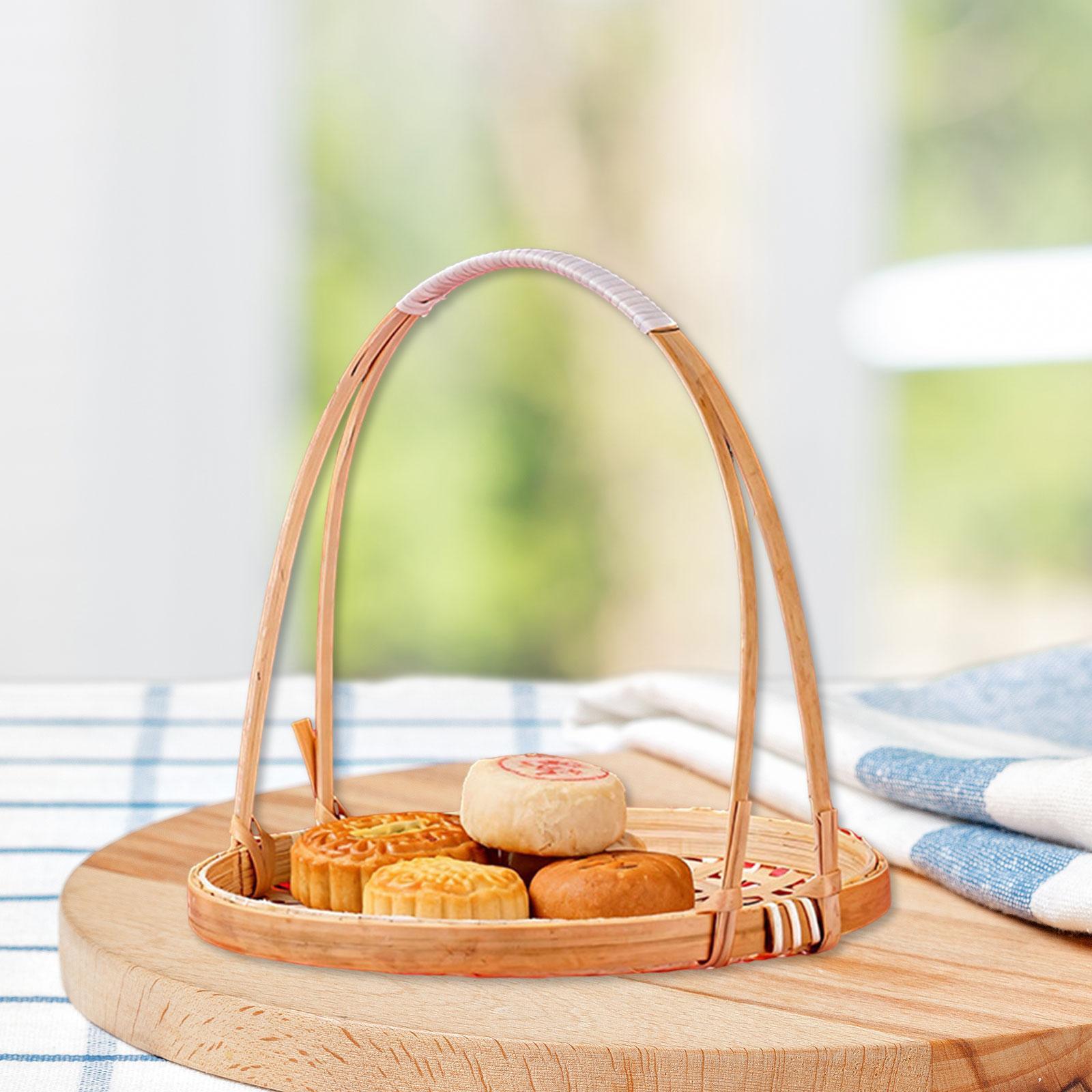竹製スナックスタンドフードディスプレイトレイ耐久性のある多用 - Snacks Food Gift Baskets のレビューと価格