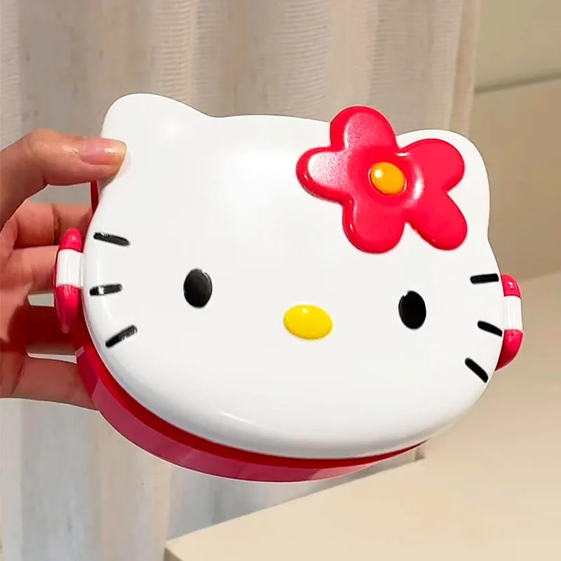 かわいいハローキティ型ランチボックス、携帯用漫画弁当箱、スプ - Food Snacks Wholesale のレビューと価格