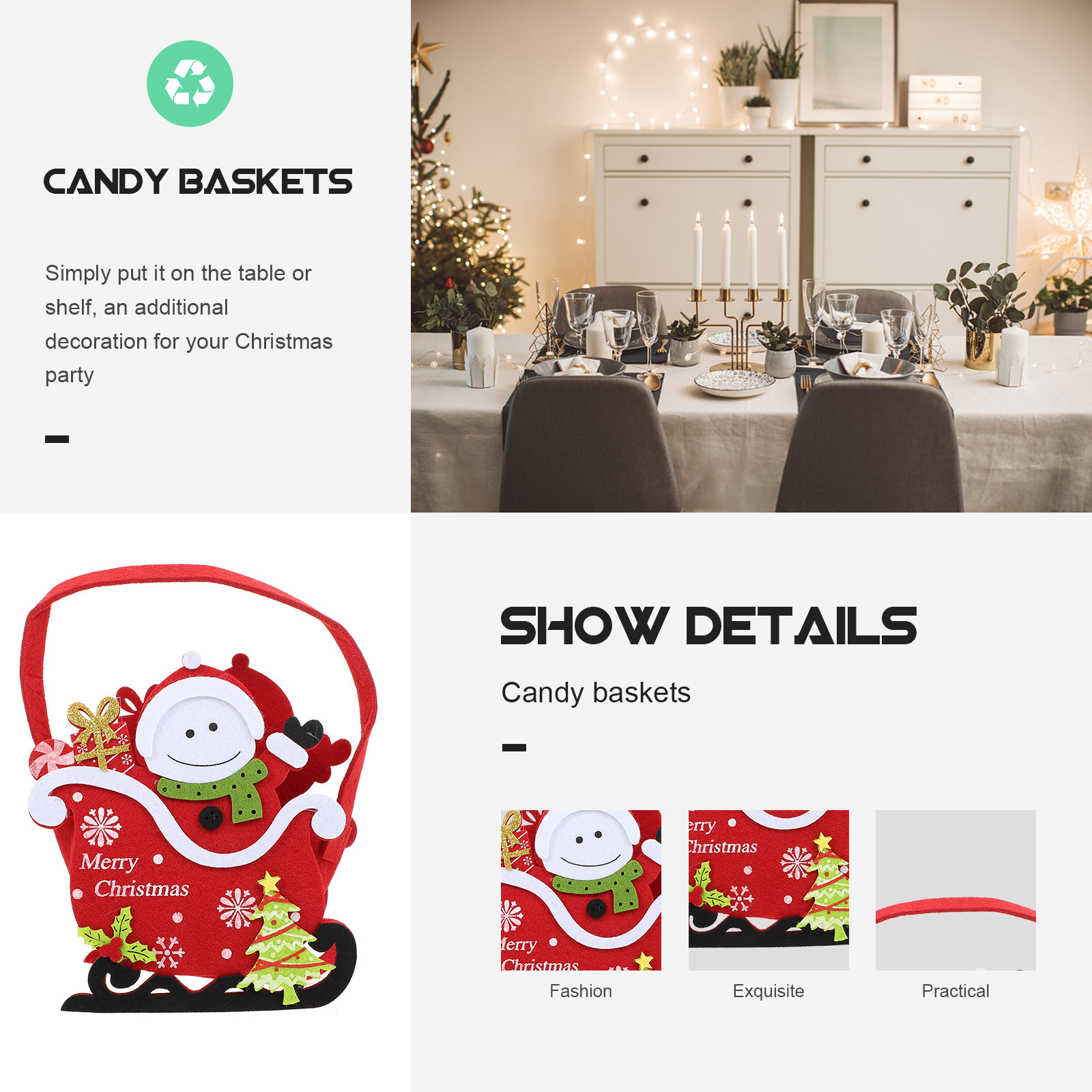 クリスマスキャンディバスケット1個、キャンディ、スナック、食 - Snacks Food Gift Baskets のレビューと価格